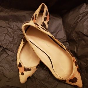 PONYHAIR BALLET FLATS